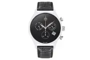 Mathey-Tissot Black Leather Chronograph Men's Watch - H411CHLNM