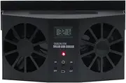 ZFGVGNMTYA Automatic Solar Auto Cooling Artifact Durable Car Exhaust Fan Air Circulation Smoke Remove Tools General Ventilation Machine Fans and Kits(Black)