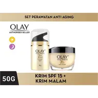 在飛比找蝦皮購物優惠-Olay 50g SPF 15 50g 晚霜抗衰老保濕霜護膚