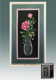 Dimensions Cross Stitch Kit 3875 Roses In Crystal