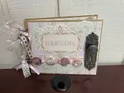 2006 OOAK Darling Floral Mixed Media Art Book ScrapBook Handmade