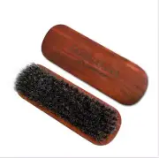 Horsehair Shoe Brush Natural Leather Horse Hair Soft Polishing Cleaning Brush