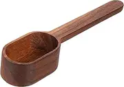 OFFSCH 1Pc Black Walnut Coffee Measuring Spoon Long Handle Design for Easy Access and Safe for Beans Sugar and Spices Present for Coffee Lovers