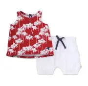 BNWT’S Burt’s Bee August Daisies Organic Baby Tank Top & Bubble Shorts Set,24 Mo