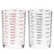 Heat Resistant Glass Shot Measure Cup Baking Tool for Professional Bartending