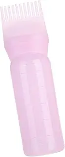 ZenithAur Hair Dye Applicator Bottle Shampoo Hair Color Tool Comb Applicator for Professional Barbers and Beauty Salons (Pink)