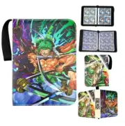 One Piece TCG Binder Premium leather ZORO 3 sword style 4 grid 400 cards