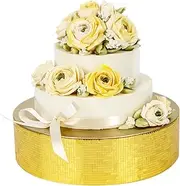 JackCubeDesign Cake Stand, Cupcake Display Supplies Tray Plate for Decorative Party(30 CM/Gold) - :MK197AG