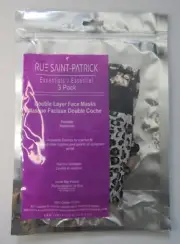 rue saint patrick 3 pack reusable face masks