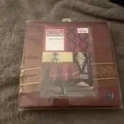 Target Global Home Marrakesh Round Tablecloth 70 Inch Dia NOS 2005 Red w/Trim