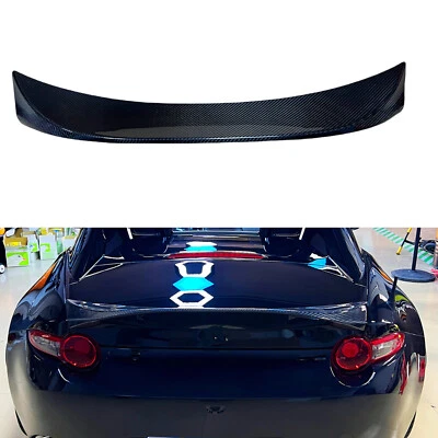 Carbon Fiber Car Rear Trunk Spoiler Splitter Wing Kit For Mazda MX-5 2016-2023