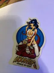 vtg 1990s 2000s Hook-Ups skateboards sticker - Fighters, Devils, Demons