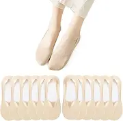 [AOASK] 6 Pairs Thin No Show Socks Women Low Cut Liner Socks Non Slip Invisible Hidden Sock Ice Silk Socks