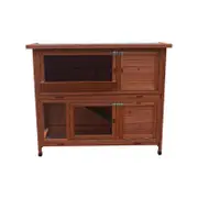 YES4PETS 120cm XL Double Storey Rabbit Hutch Guinea Pig Cage , Ferret cage Cat W Pull Out Tray