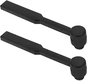 ECSiNG 2PCs Cleaning Brush 59x13mm for Record Players Needle Turntable Stylus Cleaner Brush Black