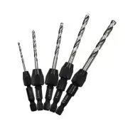 5Pcs Drill Bit Set Shank Metric 2mm to 6mm Twist Drill Bit