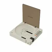 CD Player Bluetooth Portable Desktop Retro CD Player for Home Fiber Output No Built-in Speaker White Gift (White)