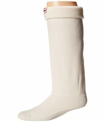 Hunter 1090 Unisex Tall White Crew Cut Boot Socks Size L