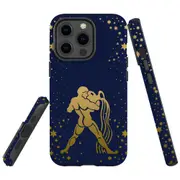 For Apple iPhone 13 Pro Max Case, Armour Back Cover, Aquarius Drawing