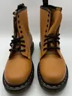 Dr. Martens 1460 Pumpkin Orange Smooth Leather Boot Mens Size 5 Womens Size 6