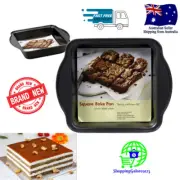 NEW Deep Square Bake Cake Pan Tin Brownies Cakes Breads Non-Stick with Handles