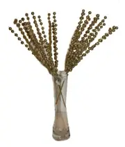 2 Deluxe Glittered 14" Christmas Pick, Snowballs Bunch Style, Delicate Decor