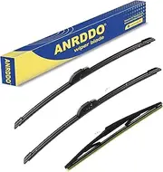 3 Wipers Factory Replacement For 2014 2015 2016 2017 2018 2019 2020 2021 Jeep Cherokee Original Equipment Windshield Wiper Blades Set 26"+18"+14" (Set of 3)