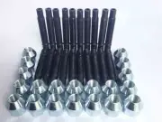 M12 x 1.5 Stud Conversion Pack for Renault Inc Nuts, Locks + Spacers (20 Silver)