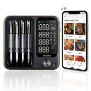 Wireless Meat Thermometer with 4 Probes Inkbird Wifi BluetoothThermometer Dig...