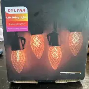 Christmas Lights LED Outdoor String Lights 45FT -18Pcs C35 Dimmable Plastic Bulb