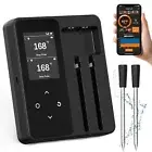 Wireless Meat Thermometer, Remote Range Bluetooth Meat Thermometer with Dual Pro