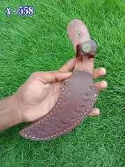 Custom Fixed Karambit Blade Knife Genuine Leather Knife sheath Curve Blade
