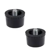 2PCS 40mm Diameter Mallet Hammer Replacement Rubber Striking Head Tip Black