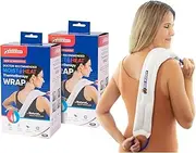Bed Buddy Heat Pad and Cooling Neck Wrap - Microwave Heating Pad for Sore Muscles - Cold Wrap Pack for Aches and Pain, 2 Pack, white