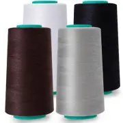 Serger Thread, All-Purpose Sewing Thread, Polyester Thread for Sewing Machine...
