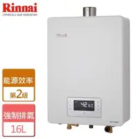 在飛比找森森購物網優惠-【林內Rinnai】RUA-C1620WF 屋內型強制排氣熱