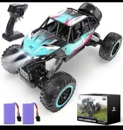 DEERC 1:12 Remote Control Car with Metal Shell, 4WD Off Road Monster Truck