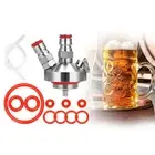 Stainless Steel Mini Keg Dispenser with Sealing-Rings Beers Tool Mini Keg Spear