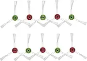 (10 Pieces) Side Brush Replacement Parts Compatible with ECOVACS DEEBOT T20 Omni/ T20e Omni/ T20 Max/ T20 Pro/ X1 Omni(White)/ T10/ T10 Plus/ T10 Turbo/ T10 Omni Side Brushes 5 Pairs