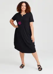 [TS] Taking Shape Bamboo Boston Dress Size 10 in Black - Plus Size Women's Clothing Black