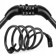Bike Bicycle Cycling Security Cable 4-digit Combination Lock 1200 x 8mm