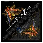2nd amendment eagle flag bandana [21" X 21" OSFA]