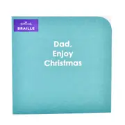 Hallmark Braille Christmas Card - For Dad