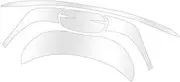 Screen Protector, for Triumph, Rocket 3 R 3 GT III Motorcycle Cluster Scratch Protection Film Headlight Screen Taillight Protector Film Accessories Motorcycle Dashboard Screen Protector(BLACK
