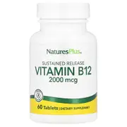 NaturesPlus, Sustained Release Vitamin B12, 2,000 mcg, 60 Tablets