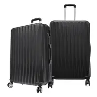 在飛比找Yahoo奇摩購物中心優惠-RAIN DEER 馬蒂司28吋ABS拉鍊行李箱/旅行箱-黑