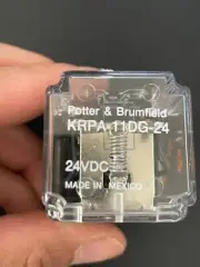 Tyco Electronic Potter Brumfield KRPA-11DG-24 Power Relay DPDT 24VDC 8-Pin