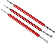 [LALAFINA] Pottery Kits Australia 3 in 1 Clay Sculpting Tools Metal Pottery Tools Set Trim Tool for Art Projects