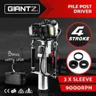 Giantz Petrol Post Driver 38CC 4-Stroke Rammer Pile Star Picket Fence Hole