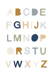 [Namly Design] Poster - Alphabets / Pastel